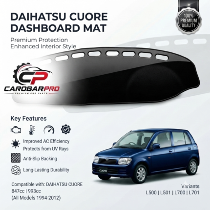 Daihatsu Cuore 1994-2012 Dashboard Mat Carpet floor Mat Premium Quality