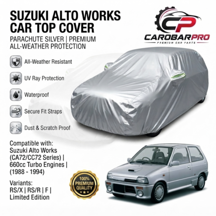 Suzuki Alto Works CA72/CC72 Series 1988-1994 Parachute Silver All-Weather Car Top Cover