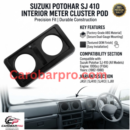Suzuki Potohar SJ 410 Interior Meter Cluster Dual-Gauge Pod