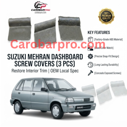 Suzuki Mehran All Model Dashboard Screw Cover Trim Set (3 Pieces)