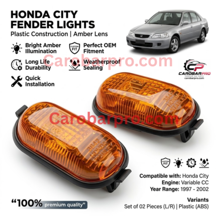 Honda City 1997-2002 Plastic Fender Side Indicator Lights Left Right 2 Pieces