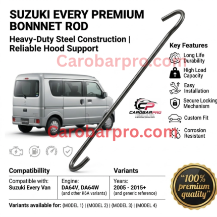 Suzuki Every Van Steel Bonnet Support Rod 1 Piece