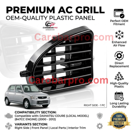 Daihatsu Cuore AC Air Vent Grill Panel Right Side 1 Piece